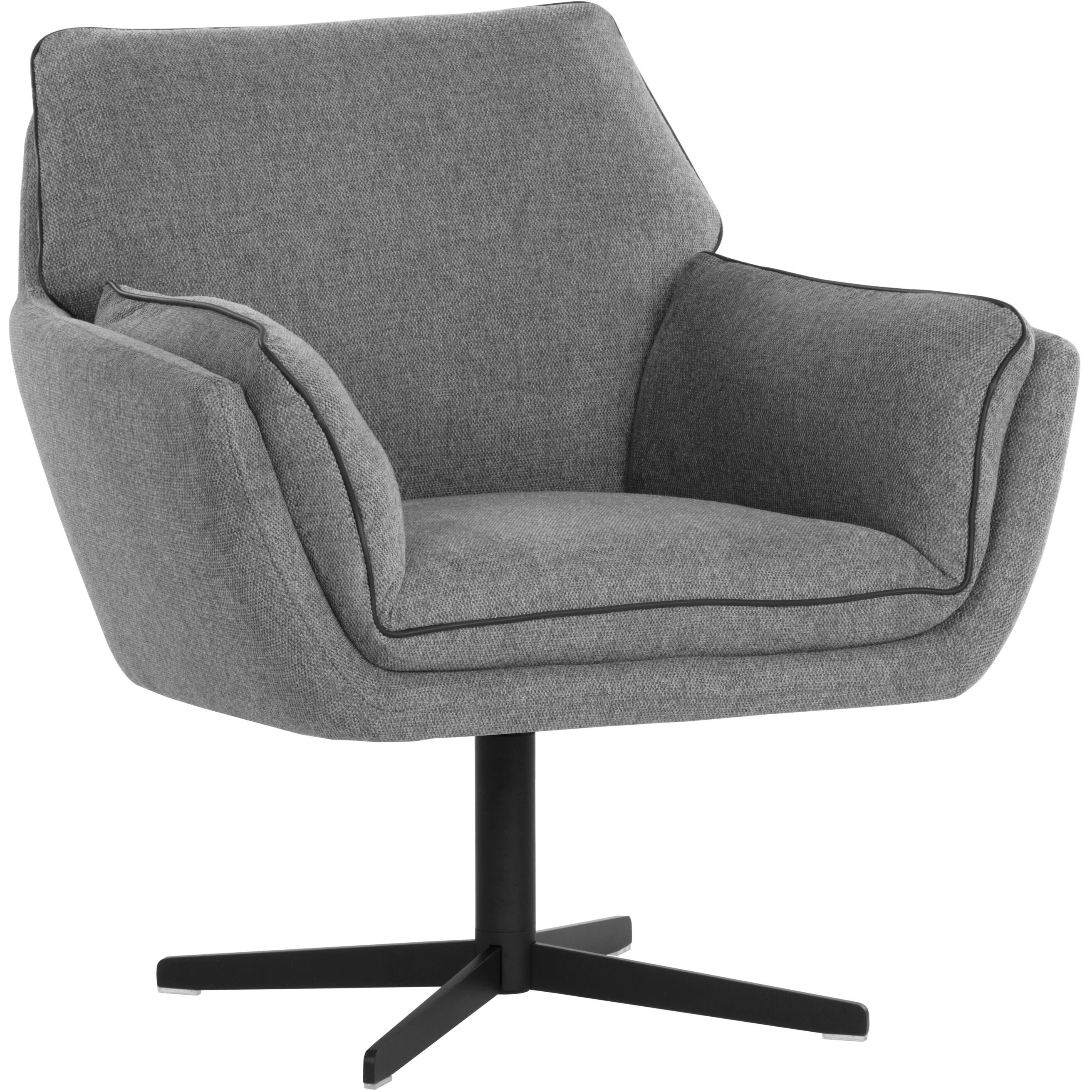 Florelle Belfast Koala Grey Swivel Lounge Chair, Swivel